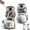 Cat+Dog, variant on Funny Salt and Pepper Glass Bottle, Cute Animal Seasoning Containers With Adjustable Stainless Steel Lids for Kitchen Cooking, BBQ, Bar, Table, RV, Camp(Cat*2pcs)