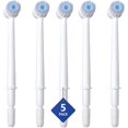 thumbnail image 1 of Replacement Toothbrush Heads for Waterpik Water Flossers, Compatible with Waterpik Dental Water Jet, 5Pcs Replacement Brush Tips for WP-Series.(Assorted Brushhead,Random Delivery), 1 of 9