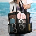 thumbnail image 4 of Toystoory Bolsa de malla para guardar cosas, ideal para la ducha de estudiantes y el baño. Capacidad, elegante y versátil. Resistente para Almacenamiento y organización del hogar, 4 of 6