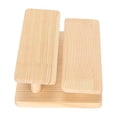 thumbnail image 4 of Soporte para marco de gafas, almacenamiento de material de registro, función de visualización, alturas múltiples, estilo rústico, soporte para gafas de madera, 2 capas, 4 of 14
