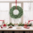 thumbnail image 2 of Bringstar 24" Pine Artificial Christmas Wreath, Unlit Green Wreath for Front Door, Pine Needles, PVC Branches, 2 of 7