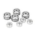 thumbnail image 3 of RC Wheel Hub, Aluminum RC Wheel Hub High Strength Reasonable Accurate 34mm Diameter  For WPL Model Vehicles Silver, 3 of 8