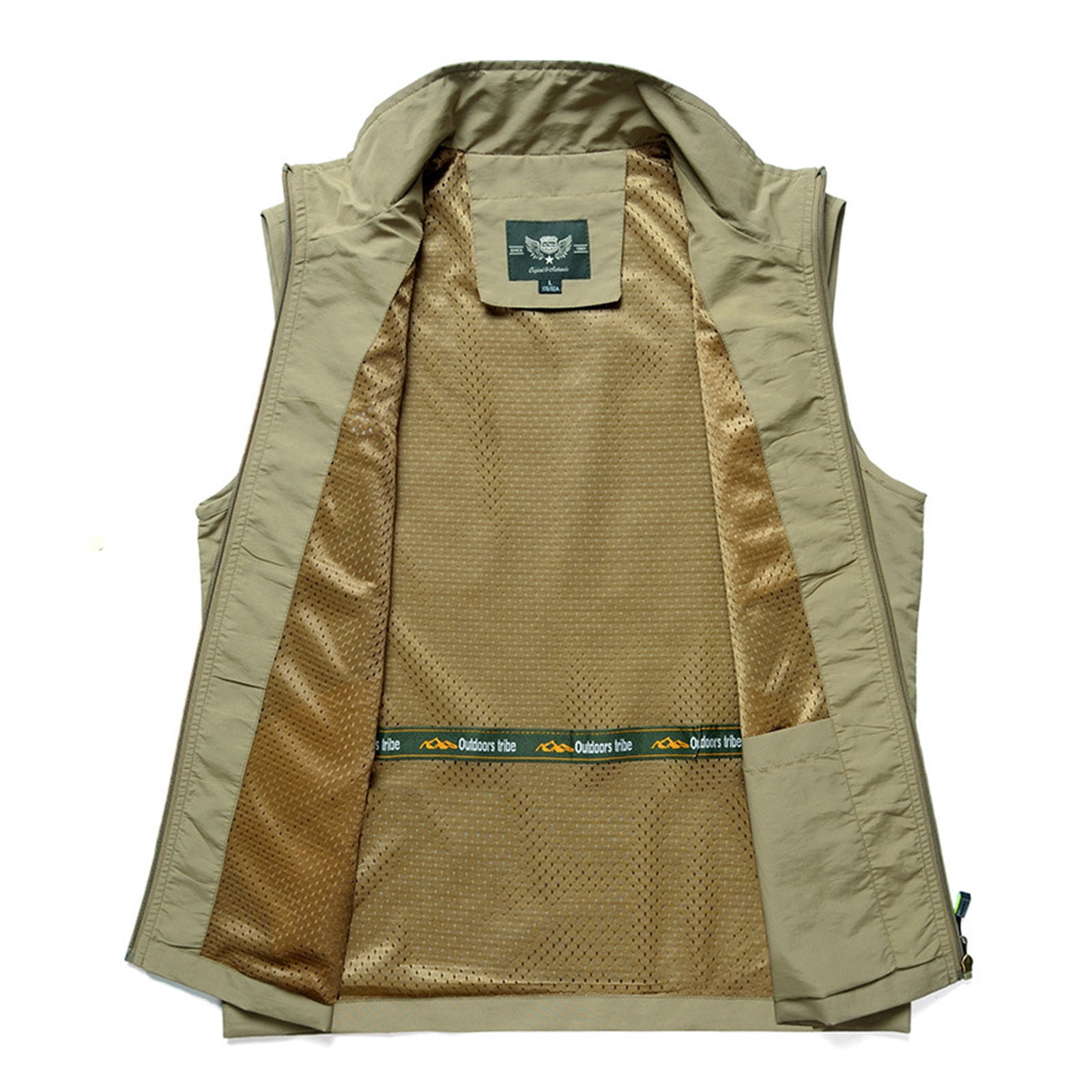 Dovford Men's Lightweight Softshell Vest Outerwear Windproof Sleeveless Jacket for Golf Running Hiking