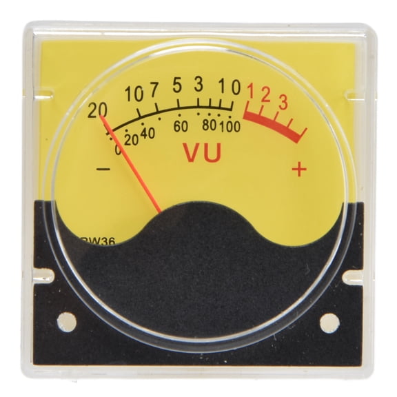 Xirurus TSR36W 500µA High‑Accuracy Pointer VU Meter Header – Durable PC/PMMA, Anti‑Static, Ideal for Home Audio, Recording, and Car Sound Systems