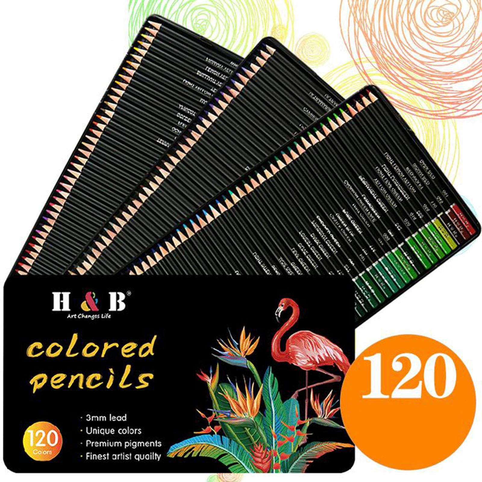 GUOOL Colored Pencils Set, Professional Drawing Pencils for Artists, Books, OilBased And Vibrant Colors for Sketching & Shading , 120pcs, 41.5x35.8x20.5cm