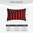 thumbnail image 4 of Naloa Nautical American Flag Pillowcase, Throw Pillowcase, Wrinkle-Free, Stain-Resistant with Hidden Zipper for Bedroom Sofa-16"x24", 4 of 6