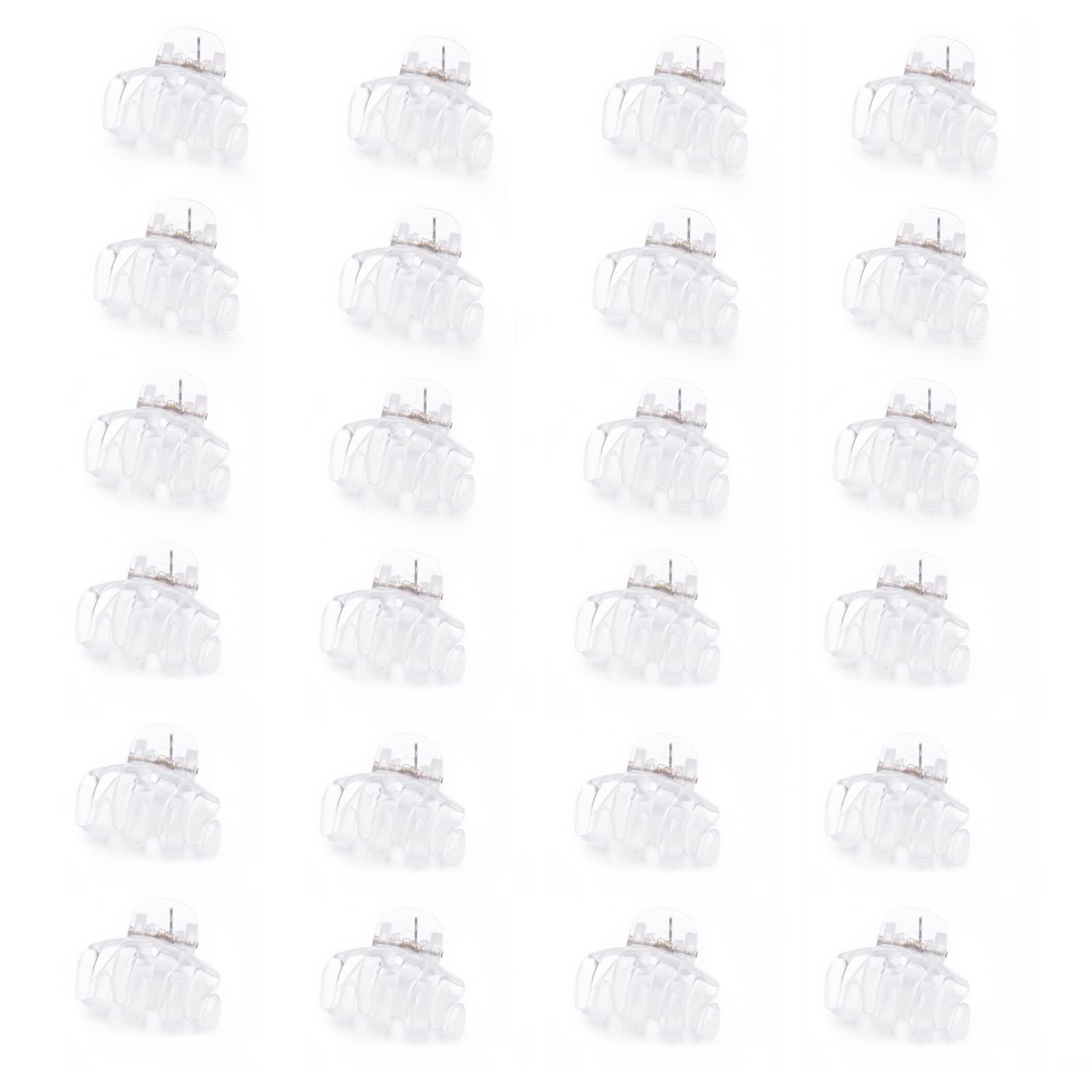 Small Hair Clips for Women and Girls, 24 Pcs Mini Hair Clips, Plastic Small Claw Hair Clips