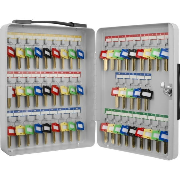 Barska Key Lock Key Cabinet Lock Box with Numbered Hooks and Tags - 50 POSITION - PORTABLE CA2