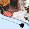 thumbnail image 4 of Pala de nieve ergonómica de 130 cm con mango largo para quitar el hielo, ideal para entradas de casas, campamentos, patios, caminos de acceso y calles, 4 of 9