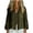 Army Green, variant on Spring Summer Linen Shirt for Women V-Neck Button-Up Cardigan with Pockets Casual Loose Short Sleeve Top, Brown M