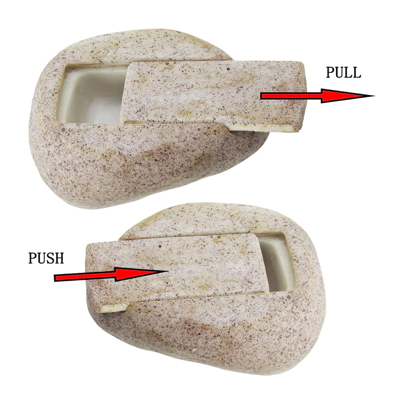 Outdoor Fake Rock Key Holder Realistic Stone Key Saving Box Secret Compartment Key Hider Cash Safe Anti-theft