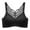 Black, variant on Bras for Women Large Size Beauty Back Wrap Latex No Steel Ring Ice Silk Sports Bra Gathering Underwear on Clearance Black XL