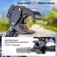 thumbnail image 4 of Marsrider 3rd Gen Shockproof Bike Phone Holder, Anti Vibration Motorcycle Phone Mount with Secure Lock, Universal Handlebar Mount for E-Bike, Electric Scooter, Bicycle, ATV, Fits 4.7-7 Inch Phones, 4 of 10