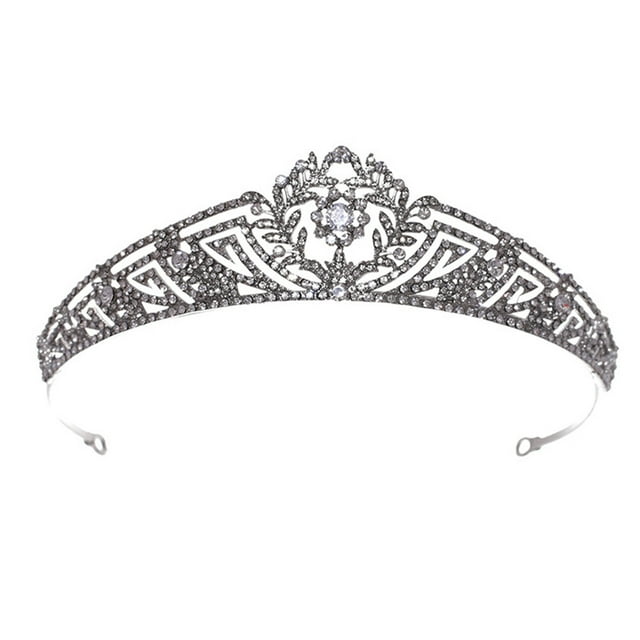 MasteelfCA 1pc Wedding Bride Crown Rhinestones Headdress Bridal Headband (Silver)