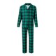thumbnail image 5 of Conjuntos de pijamas familiares a juego Fiomva, pijamas navideños de manga larga con renos a cuadros, pijamas a rayas para mujer, ropa de dormir para las fiestas, ropa de casa, 5 of 8