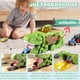 thumbnail image 4 of Juguete de Coche de Dinosaurio con 12 Coches de Carreras, Coche de Transporte de Dino con Pista de Carreras y Asa para Niños de 3 a 6 Años, 4 of 6