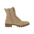 thumbnail image 3 of White Mountain Womens Dashing Faux Suede Quilted Combat & Lace-up Boots, 3 of 4