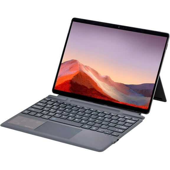Type Cover for Microsoft Surface Pro 11 / Pro 10 / Pro 9 / Pro 8 / Pro X, 13 inch, Bluetooth Keyboard with Multi-Touch Trackpad Mouse, Ultra Slim & Pen Holder (Gray No Backlit)