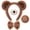 Bear, variant on Animal Bear Headband Set with Tail Ear Headband Bow Tie And Nose Kids Plush Outfit for Halloween Christmas Party