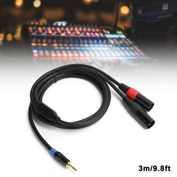 Audio Line, Wear Resistant Wide Application XLR Audio Cable for Power Amplifiers for Mixing Consoles / 9.8ft