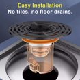 YiaNXan SelfClosing Odour Trap Shower Floor Drain ABS Odor