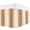 White burnt orange, variant on Navy Blue Ombre Bed Skirt Queen Size, Farmhouse Modern Art Wrap Around Bed Skirting with Adjustable Elastic Strap, Dust Ruffle Pleated Bedskirts 16 Inch Drop for Bedroom Queen Beds