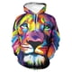 thumbnail image 2 of Sudadera con capucha con estampado de animales y león para hombre, sudaderas con capucha de moda con estampado digital, sudaderas casuales holgadas de gran tamaño, 2 of 5