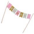 thumbnail image 2 of Three Baby Birthday Cake Topper Banner Baby Shower Decor - 3, tal se describe BLESIY Cake Topper Banner, 2 of 8