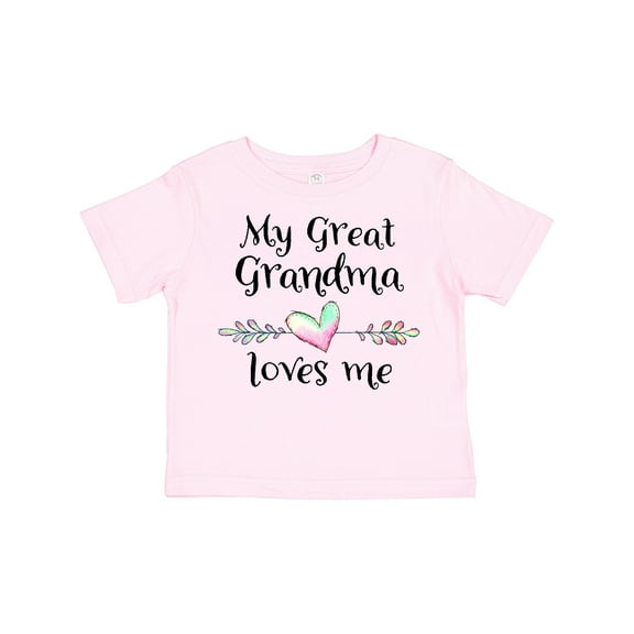 Inktastic My Great Grandma Loves Me Heart Great Grandchild Boys or Girls Toddler T-Shirt