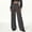 Grey, variant on Women's High Waist Wide Leg Trousers Asymmetrical Overlay Palazzo Pants Business Casual Straight Leg Dress Pants White L
