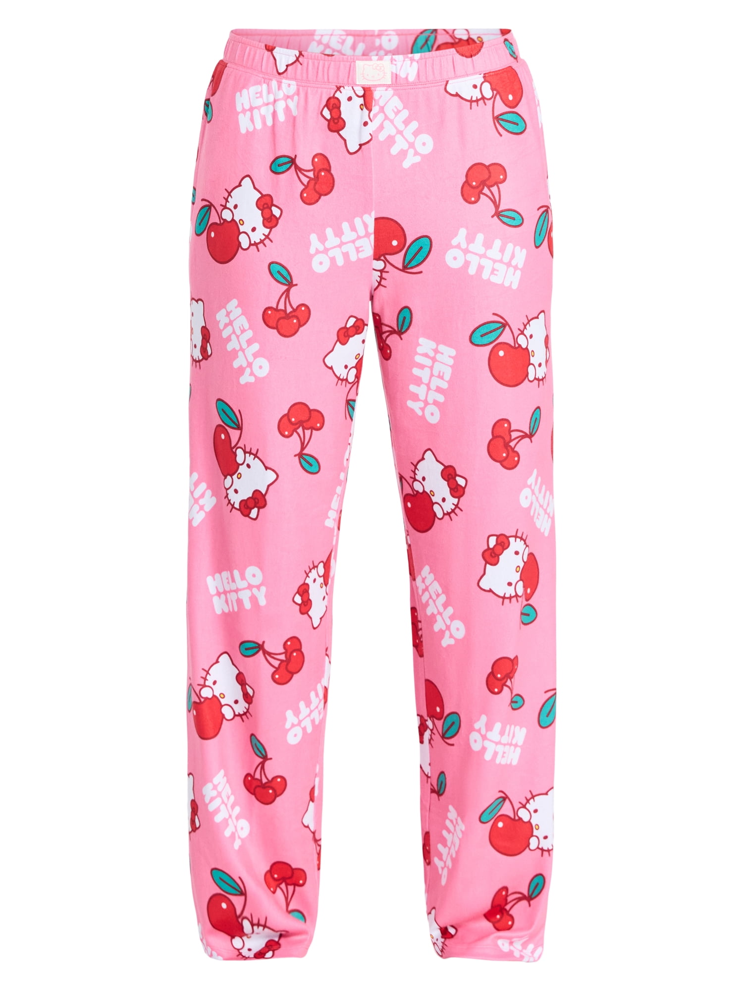 Hello Kitty Women's and Women's Plus Sleep Pants with Pockets, 32" Inseam, Sizes XS-3X