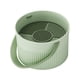 thumbnail image 4 of Cuenco limpiador de brochas de maquillaje, caja de limpieza de brochas, suministros de salón de limpieza para baños de mujeres y hombres Verde, 4 of 9