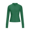thumbnail image 4 of LOVZFMLL Vestes pour Femmes Col Rond Couleur Unie Ample Décontracté Sport Anti-Soleil Veste/veste à Manches Longues de Sport à Manches Longues à Capuche Veste/veste Décontractée, 4 of 6