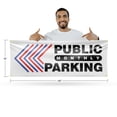 thumbnail image 2 of Public Monthly Parking Left Banner Sign 18 Inch x 48 Inch | 13 oz Vinyl with Metal Grommets | Heavy-Duty Single-Sided Outdoor Durable Printed High-Quality Weatherproof | Made in the USA, 2 of 6