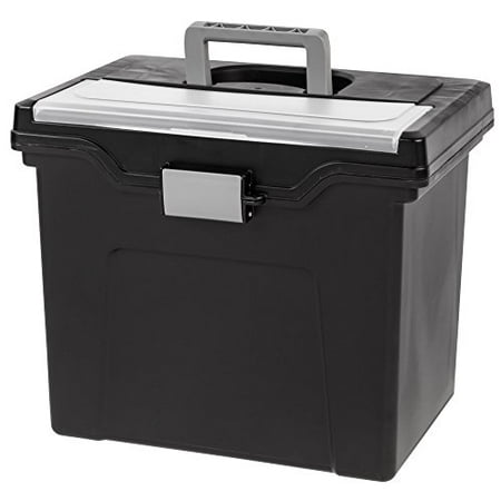 Iris Portable Letter-size File Box - External Dimensions: 13.8" (irs110977)