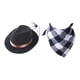 thumbnail image 1 of Disfraz de Mascota Jinwen Vaquero Sombrero y Bandana Negro, 1 of 7