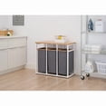 thumbnail image 3 of TRINITY EcoStorage® Bamboo Laundry Station, White, 3 of 5