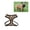 Cheetah - Medium, variant on Small Breed Dog Harness Cheetah or Zebra Plush Adjustable Chest Strap and D Ring (Zebra - xSmall)