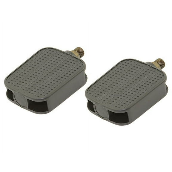 Alta Flat Square Platform Barefoot Surface Style Bicycle Pedals in Black, Multiple Sizes (9/16")