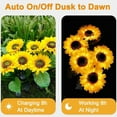 thumbnail image 6 of Solar Lights Outdoor Garden Decor - with 10 Sunflower Lights, Waterproof Solar Outdoor Lights Auto ON/Off Solar Decorative Lights for Garden, Patio, Backyard, 6 of 8