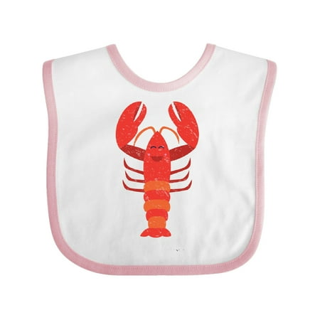 

Inktastic Lobster Distressed Ocean Creature Gift Baby Boy or Baby Girl Bib