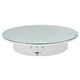 thumbnail image 1 of Qinmay Placa giratoria eléctrica de 360 ​​grados, soporte de exhibición antideslizante de rotación suave ajustable de bajo ruido recargable para productos fotográficos (blanco, 7,8 pulgadas/carga 17 L, 1 of 5