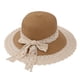 thumbnail image 1 of Sombrero de paja con lazo de encaje hueco para mujer, circunferencia de 56-58 cm, protección solar para salidas de verano, 1 of 5