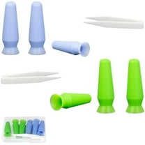 Vented Scleral Lens Inserter, Contact Lens Applicator Tool for Hard/RGP Lenses, Scleral Lenses, Hard Contact Lens Plunger Fit for Lens Stand, Contact Lens Tweezers Included$$Tools & Hardware Other