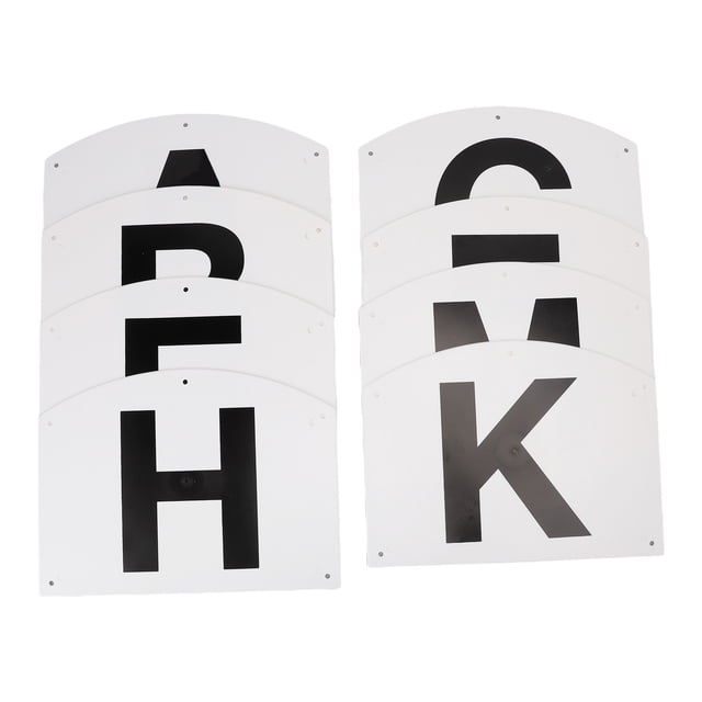 Dressage Letters Wall Mount, 8pcs Visible Dressage Alphabet Plastic Easy To Install for Club