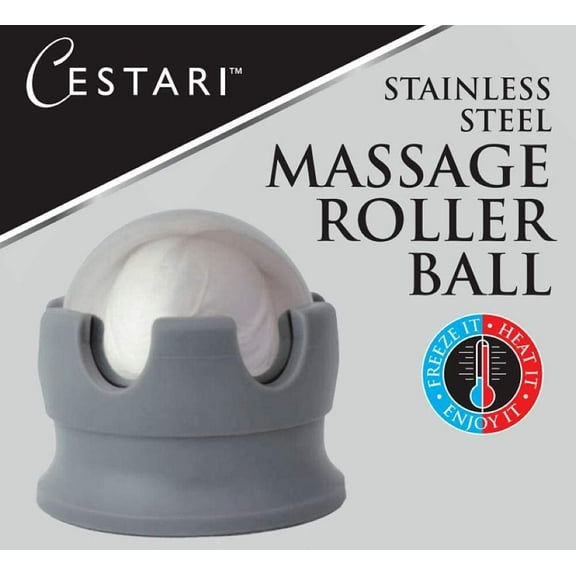 Cestari Kitchen Stainless Steel 55mm Massage Ball for Deep Tissue Massage, Body Aches, 1 Piece
