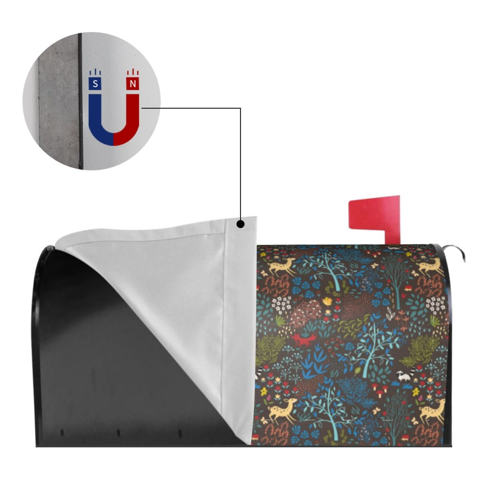 Kdxio Magnetic Mailbox Cover 21x18 in Mailbox Cover Outdoor Decoration Holiday Mailbox Covers for Home Garden Yard-21x18 in