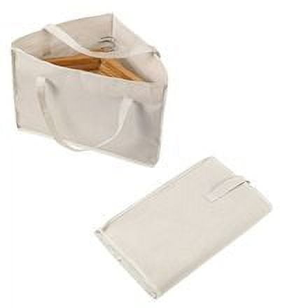 Hanger Storage Organizer with Handles Triangle for Space Saving Large Capacity Bag for Closet and Laundry Room for Hanger Storage