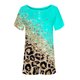 thumbnail image 5 of ICHUANYI Clearance Fashion Women Casual Print Short Sleeve Button Tops Nightwear Shorts Sleepwear Sets(Blue, S) ICHUANYI WER2023080911447, 5 of 5