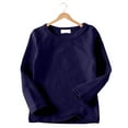 thumbnail image 5 of Ketyyh-chn99 Toddler Boys' Long Sleeve Shirts Boys Long Sleeve Crew Neck T-Shirt Soft Cotton Size for 5-6 Years,Navy, 5 of 6